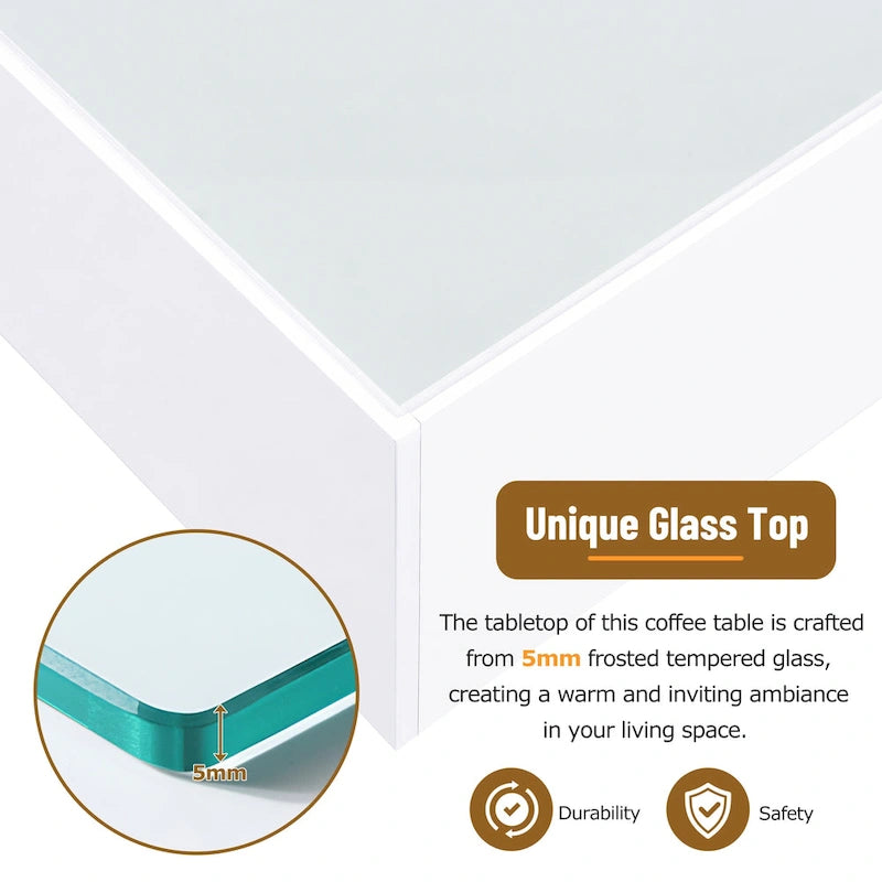 Square High Glossy Coffee Table