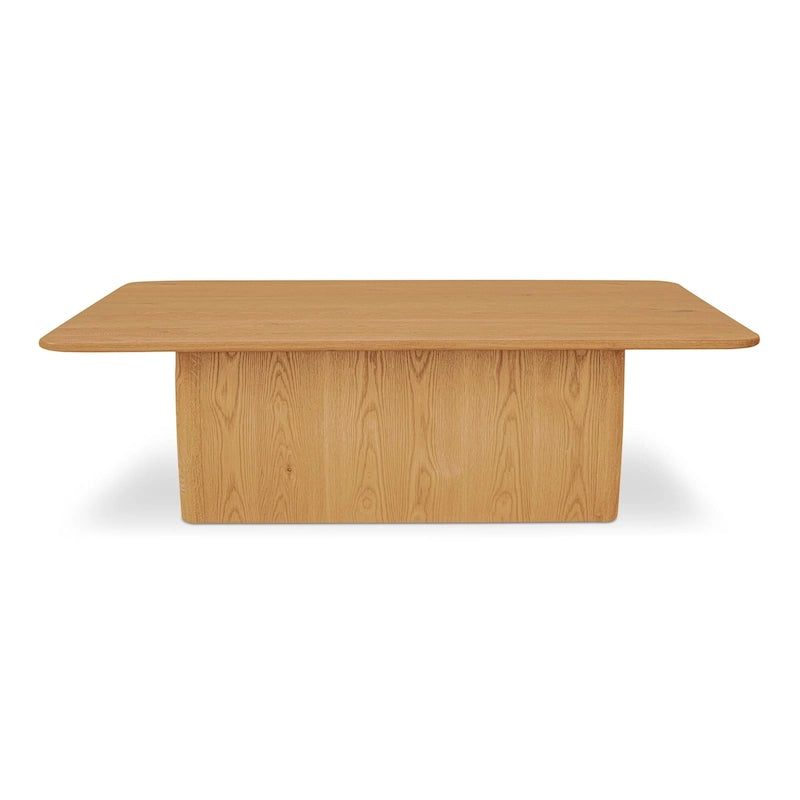 Rectangular Coffee Table with Round Corners - 55W x 36D x 17H