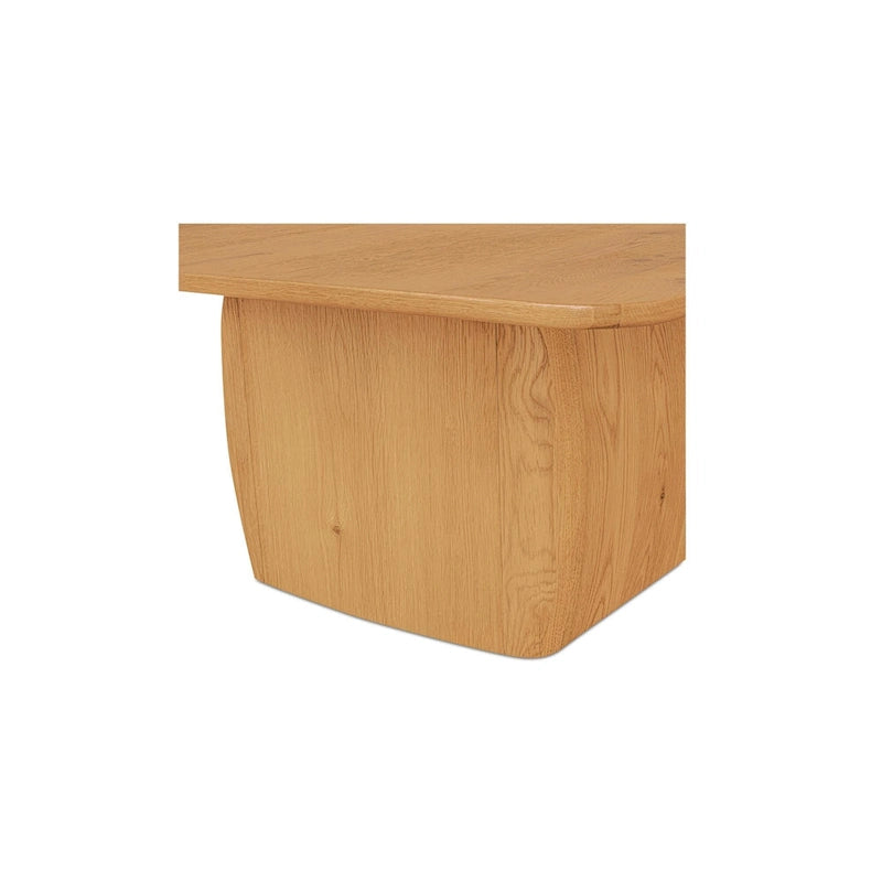 Rectangular Coffee Table with Round Corners - 55W x 36D x 17H