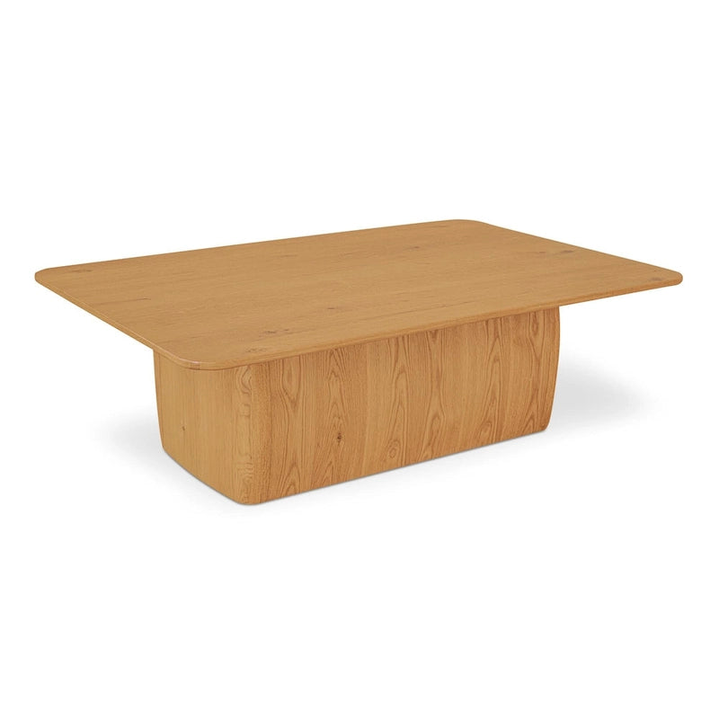 Rectangular Coffee Table with Round Corners - 55W x 36D x 17H