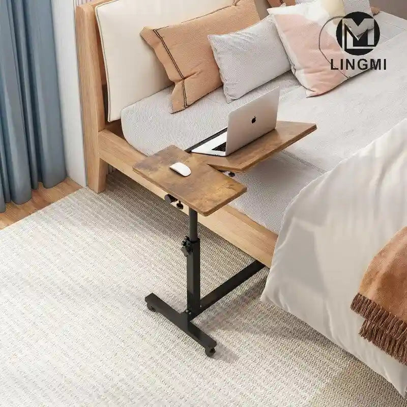 Wheels Height Adjustable Tray Table - 23.6D x 15.9W x 35H