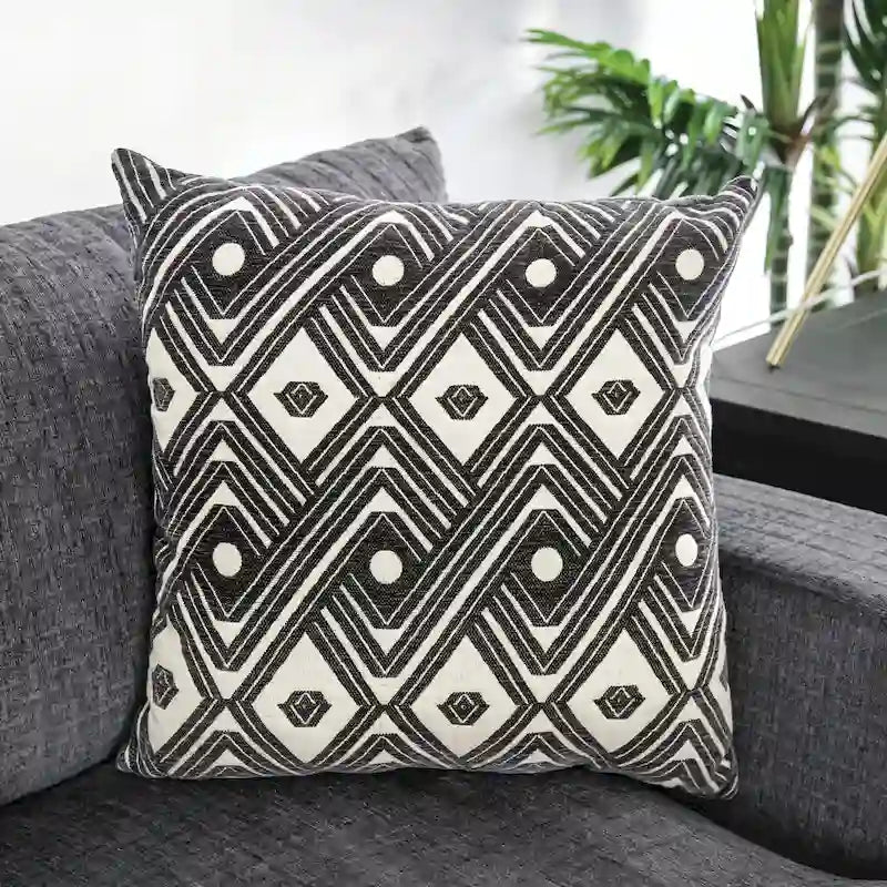 Contemporary Chenille Cushioned L-Shaped Sectional