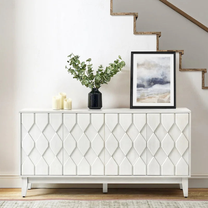 60" Modern Storage Sideboard with Adjustable Shelves