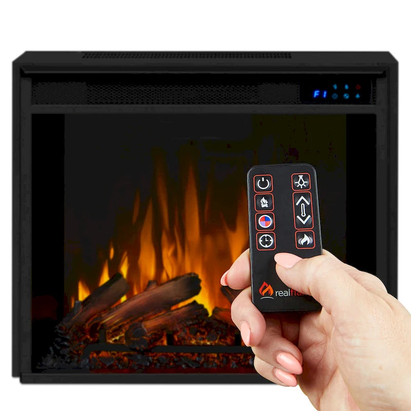 56" TV Stand Electric Fireplace in Gray