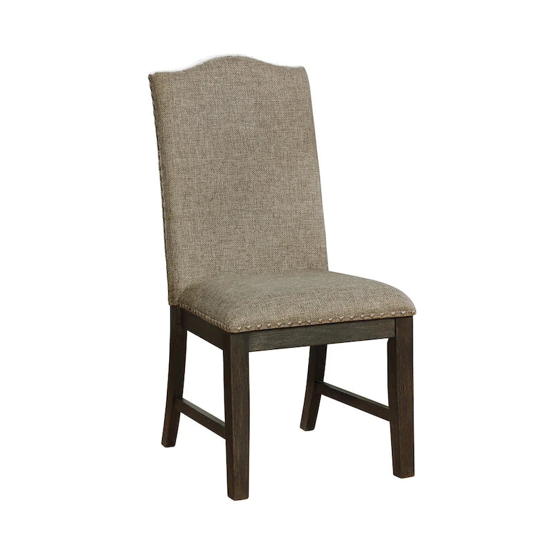 Transitional Espresso Wood 7-Piece Dining Set