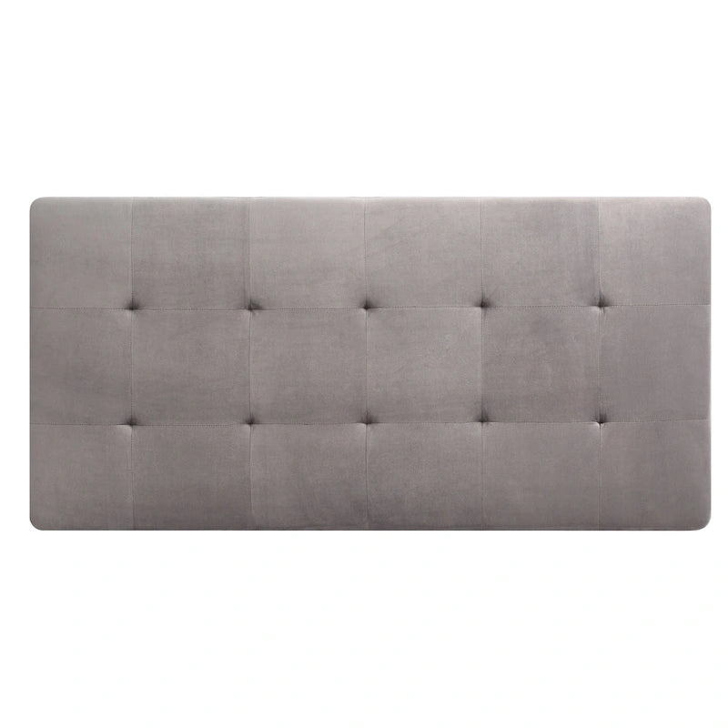 Oversized Velvet Ottoman with Nailhead Accents