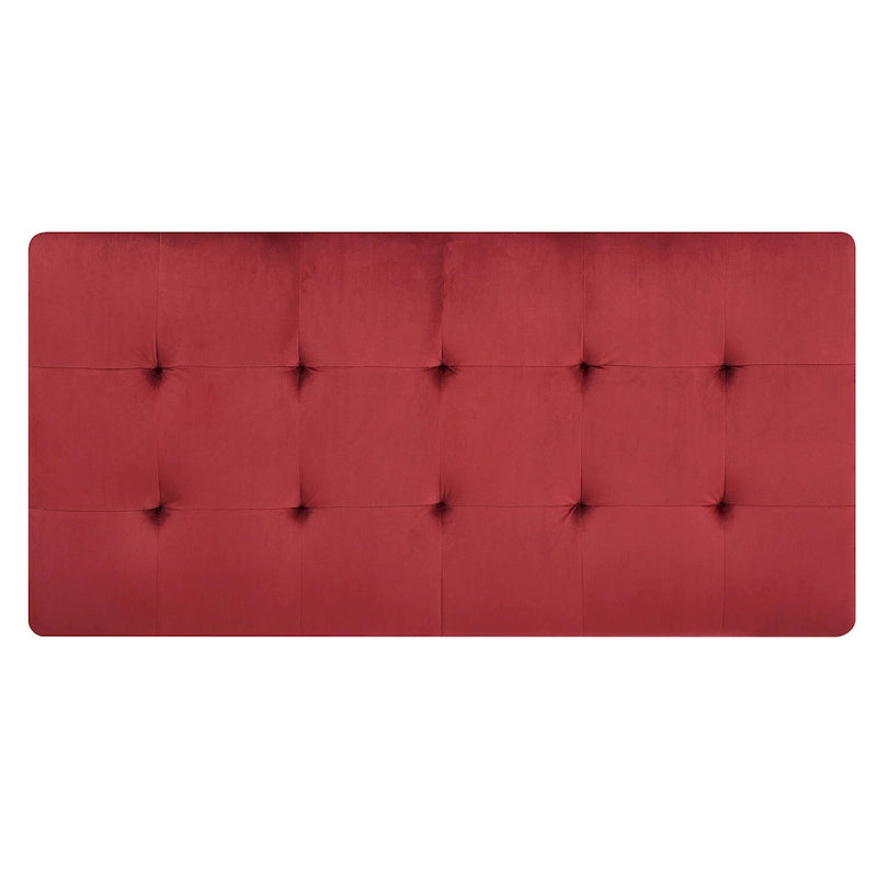 Oversized Velvet Ottoman with Nailhead Accents