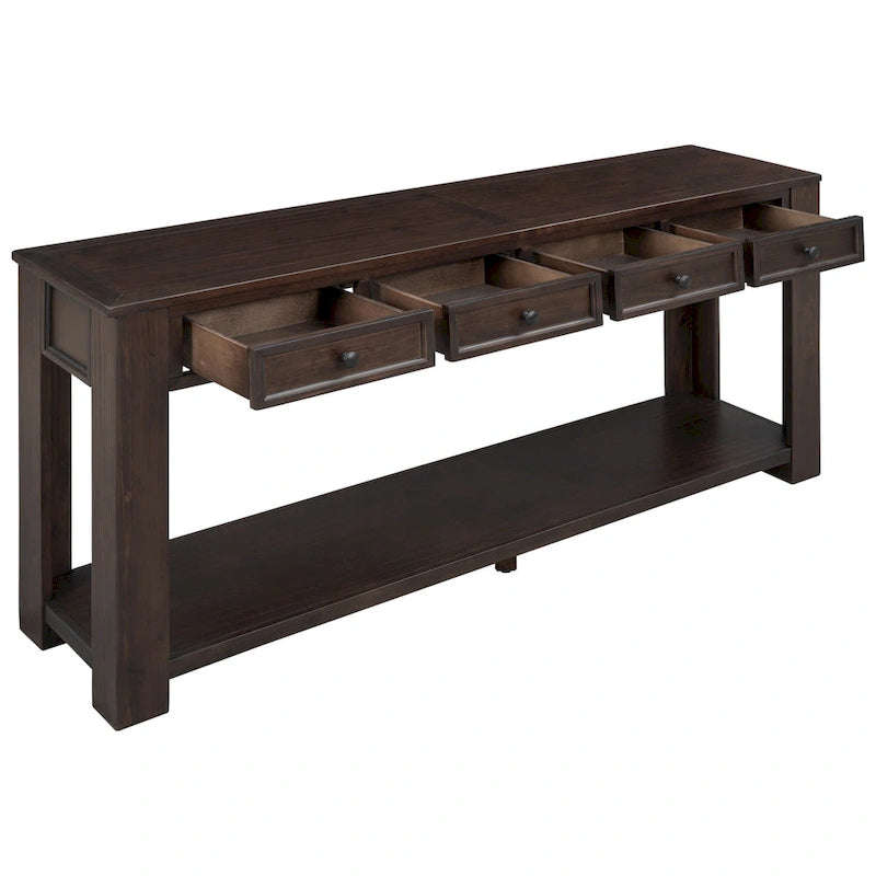 Sofa Table with Storage Drawers